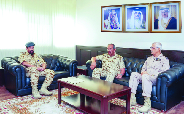 BDF Commander-in-Chief Field Marshal Shaikh Khalifa bin Ahmed Al Khalifa yesterday paid an inspection visit to the Royal Bahraini Air Force (RBAF). He emphasised the BDF’s role in defending the kingdom, safeguarding its security and stability and protecting its achievements, under the leadership of His Majesty King Hamad, the Supreme Commander of the Armed Forces, and the support of His Royal Highness Prince Salman bin Hamad Al Khalifa, Crown Prince, Deputy Supreme Commander and Prime Minister. The commander-in-chief expressed pride in the BDF personnel, commending their noble service, combat readiness, administrative efficiency and steadfast dedication to the kingdom.